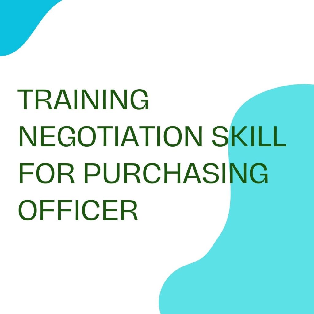 pelatihan NEGOTIATION SKILL FOR PURCHASING OFFICER online