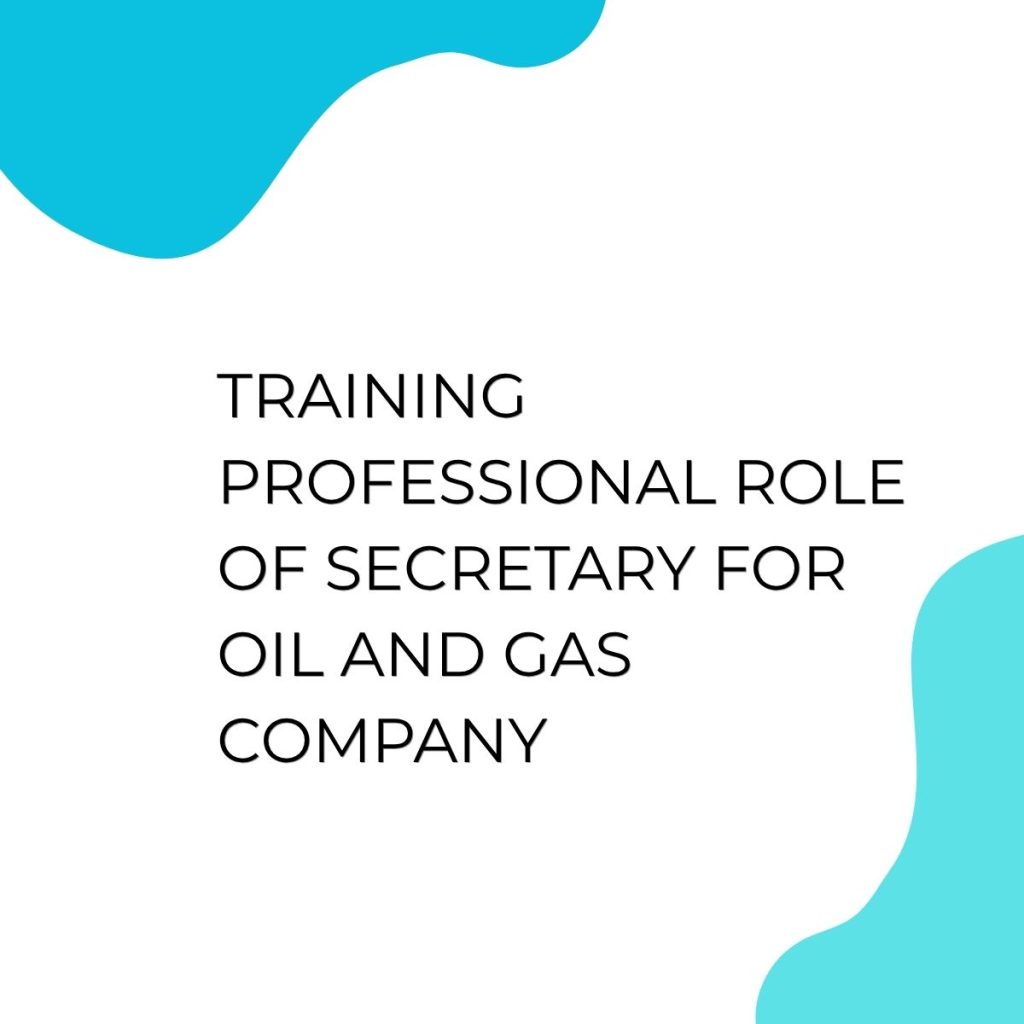 TRAINING PROFESSIONAL ROLE OF SECRETARY FOR OIL AND GAS COMPANY pelatihan PROFESSIONAL ROLE OF SECRETARY FOR OIL AND GAS COMPANY online