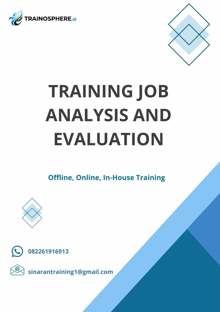 TRAINING JOB ANALYSIS AND EVALUATION pelatihan JOB ANALYSIS AND EVALUATION online